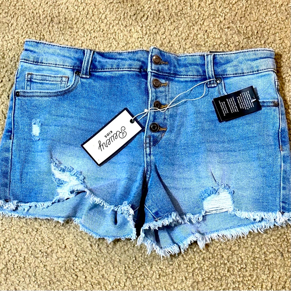 Revelry Kids Cutoff Jean Shorts, Size 16, NWT